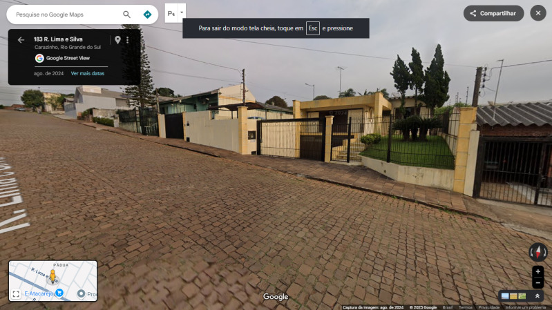 LOTE 001 TERRENO URBANO, COM A ÁREA DE 1.293,75M², localizado em Carazinho - RS